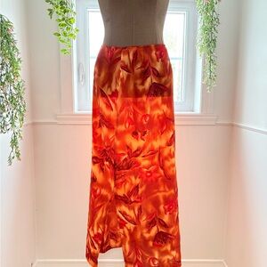 Vibrant Floral Maxi Skirt